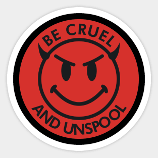 Be Cruel and Unspool VHS Sticker